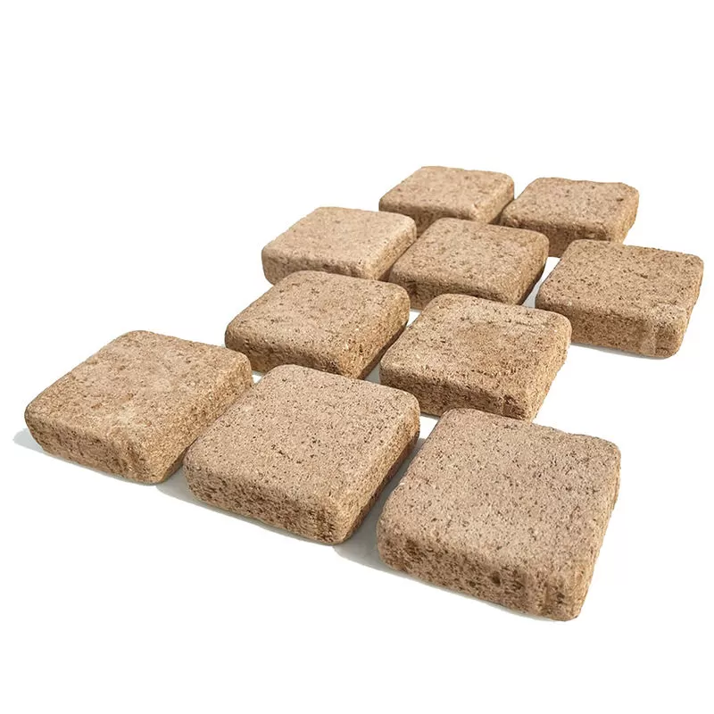 Gạch vuông kích thước 98x98x30mm Chất lượng cao Hai màu be cam cổ điển Gạch bê tông nguyên khối Mã P12-19 Vườn Nhật Bản