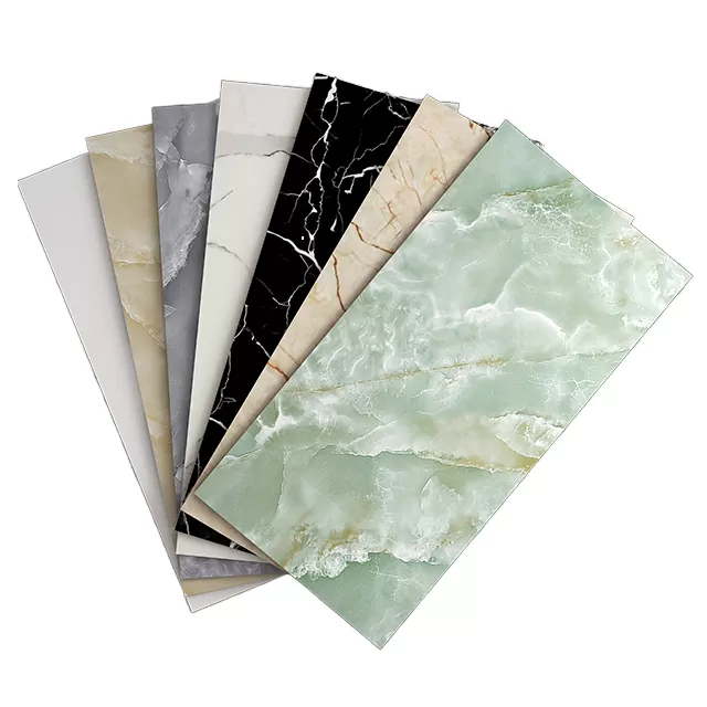 RUNYAY Miếng dán gạch sàn PVC 3D vân đá cẩm thạch hiện đại, tự dán, chống ẩm mốc, chống thấm nước, chống trượt, 60x30cm, loại bóc dán