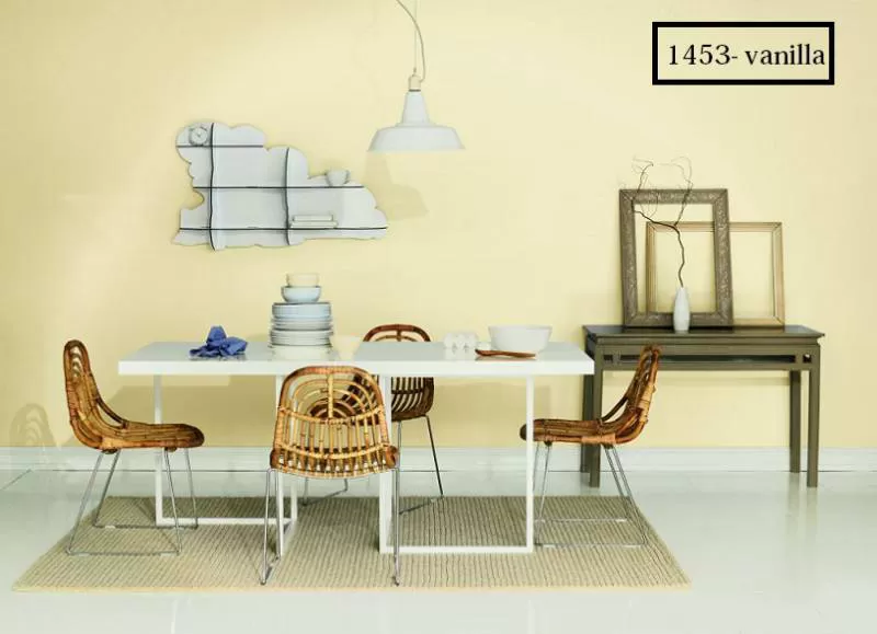 Phòng khách sang trọng với sơn Jotun màu kem sữa 1453(vanilla)