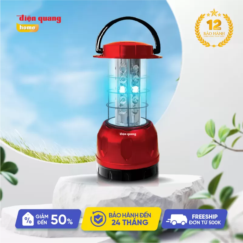 Đèn Led diệt khuẩn Điện Quang PRL01 06UVC ( 6W, tia UVC, để bàn, an toàn, tiện lợi )