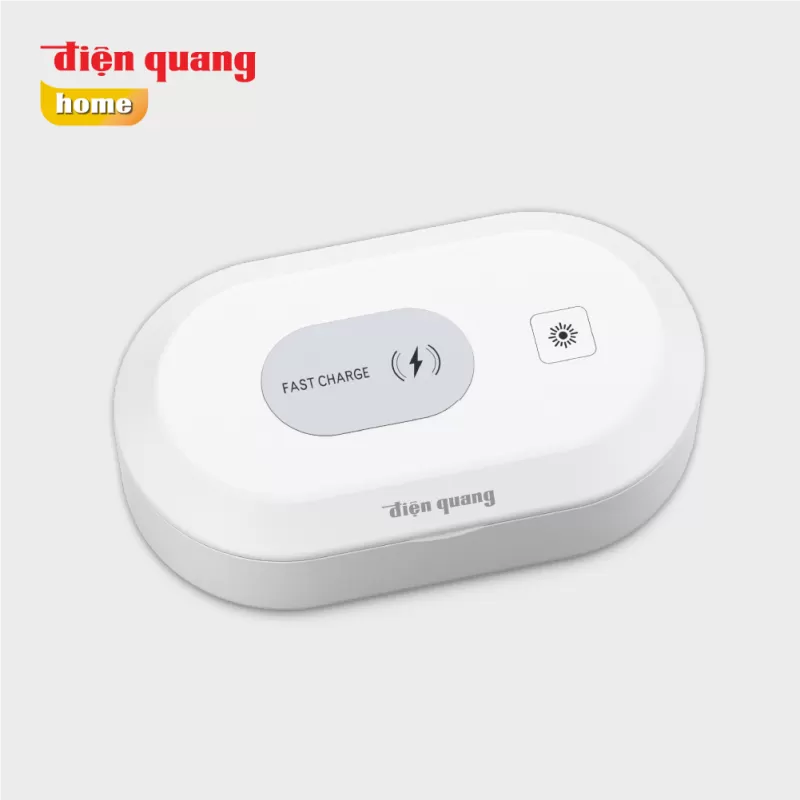 Hộp Diệt Khuẩn UVC Điện Quang ĐQ BOX01 02UV 15FWC ( 2W UV, 15W Fast Wireless Charging )