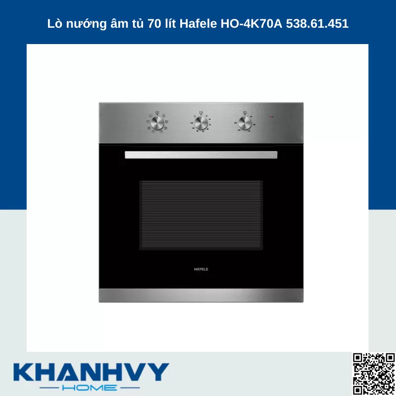Lò nướng âm tủ 70 lít Hafele HO-4K70A 538.61.451 NEW 100% Outlet T6 
