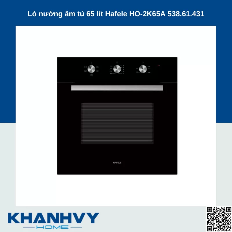 Lò nướng âm tủ 65 lít Hafele HO-2K65A 538.61.431 