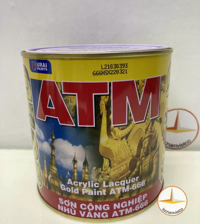 Sơn Nhũ Vàng ATM 666 cho kim loại 875ML