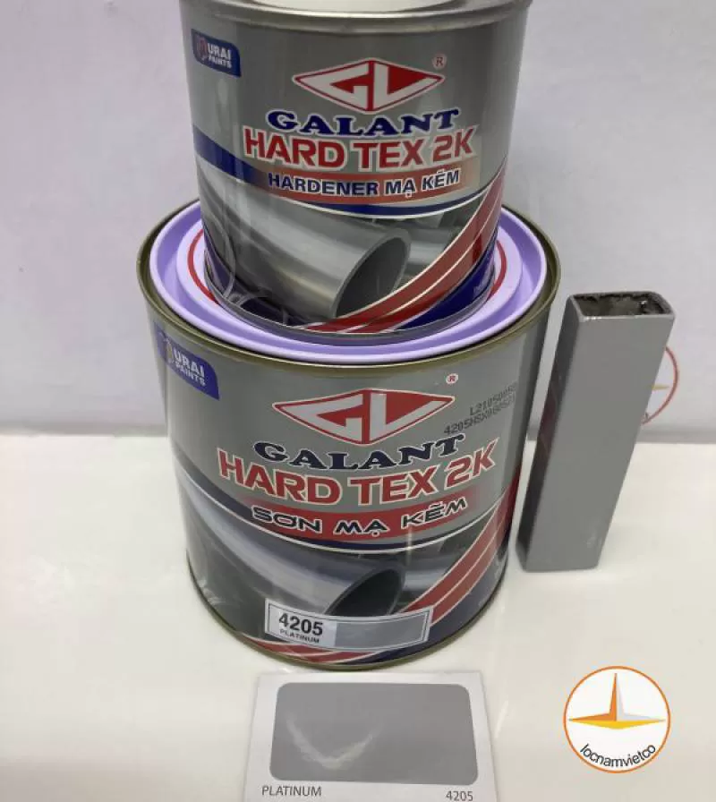SƠN SẮT MẠ KẼM KHÔNG CẦN LÓT GALANT HARD TEX 2K MÀU XÁM 4205 1L 