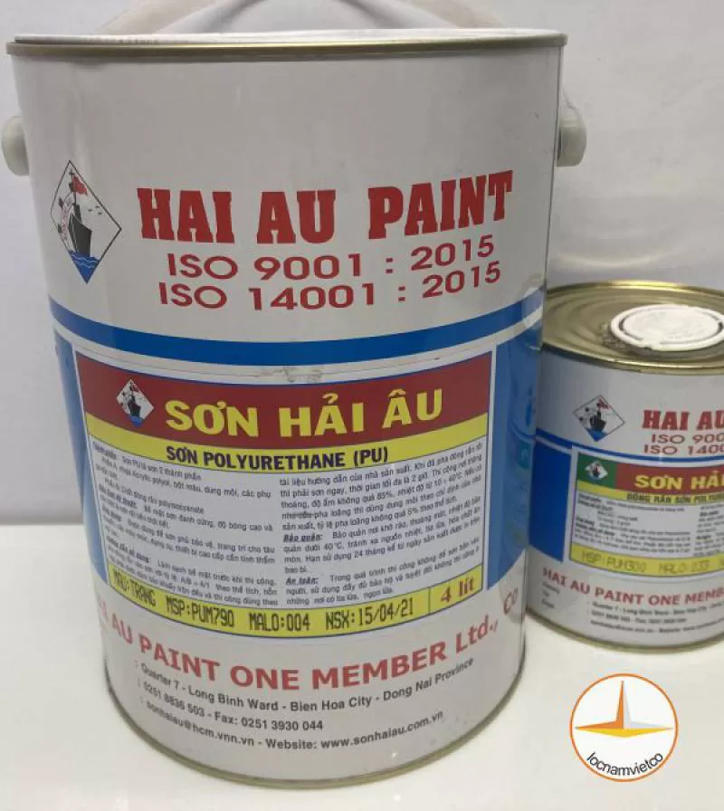 Sơn PU Hải Âu phủ đen 5L 
