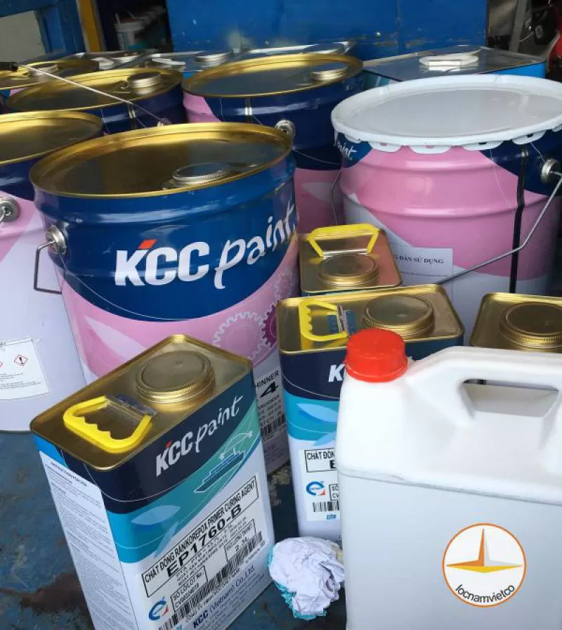 Sơn sàn epoxy chống hóa Chất KCC ET5500 16L