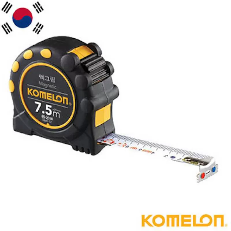 Thước dây Komelon KMC-32D 7.5m x 25mm in 2 mặt (2021.07.07 stock) 