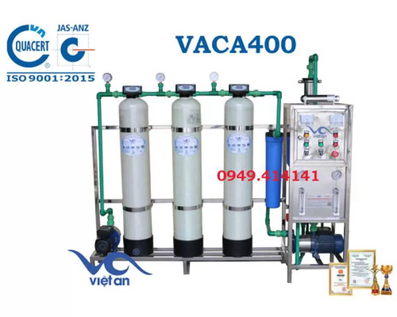 Dây chuyền lọc nước tinh khiết composite 400 lít/h autoval