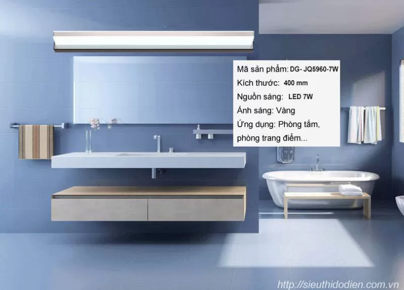 Đèn gương LED chiếu sáng phòng tắm
