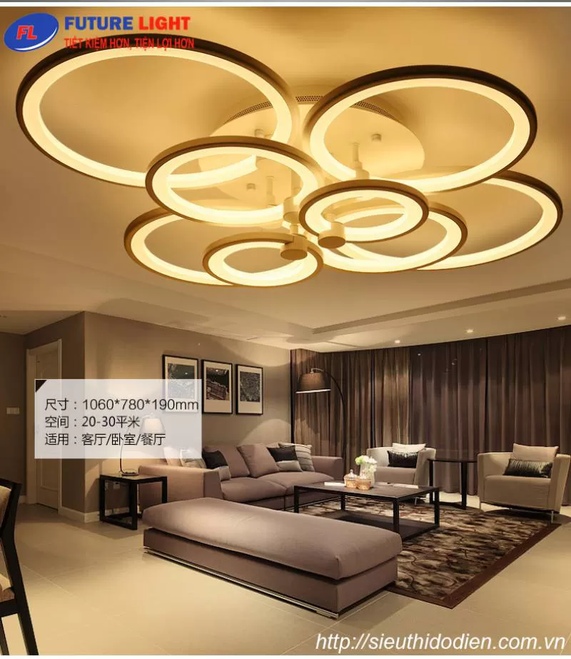 Đèn mâm áp trần LED MN007 