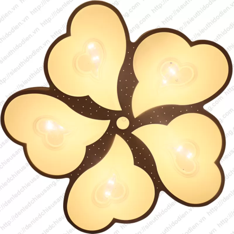 Đèn mâm áp trần LED 5 quả tim - CH-M900 