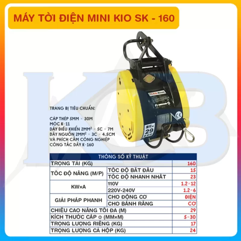 Tời KIO SK 160