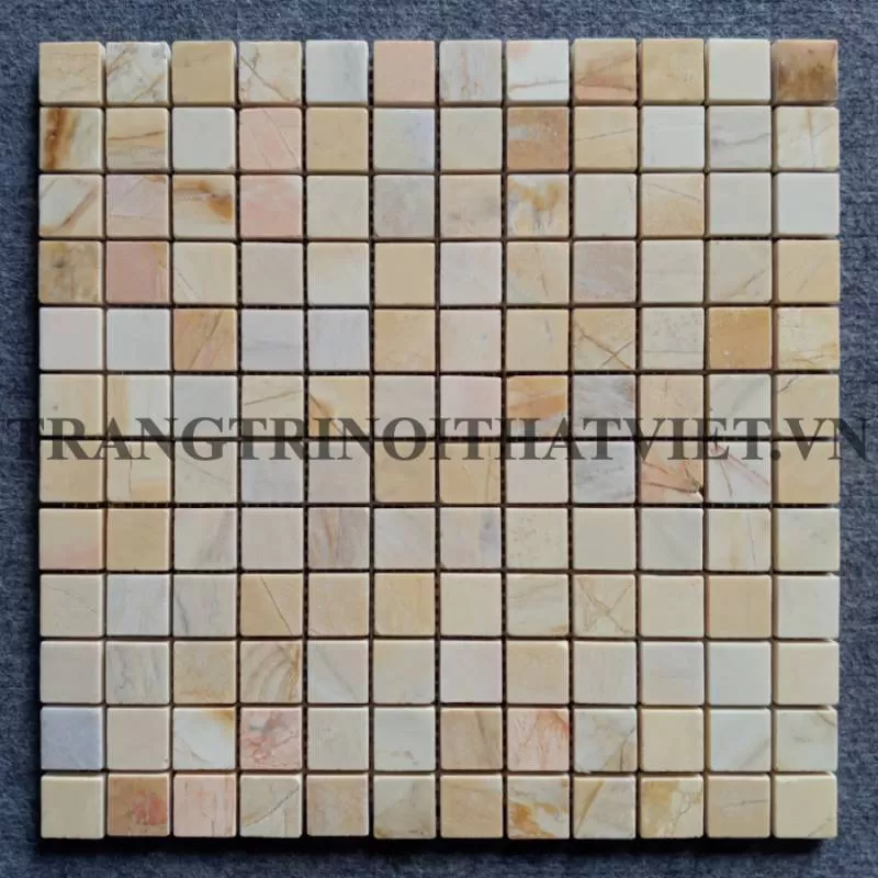 Gạch mosaic đá tự nhiên, 23PV002 - trangtrinoithatviet.vn