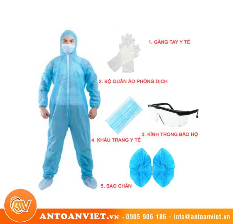Bộ đồ phòng dịch 7 món 
