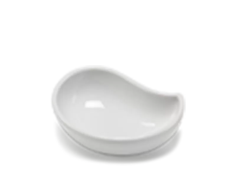 Chén chấm hình quả xoài 8 cm - Jasmine - Trắng