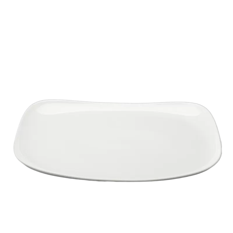 Dĩa chữ nhật phẳng 50 x 37 cm - Gourmet - Trắng ngà 