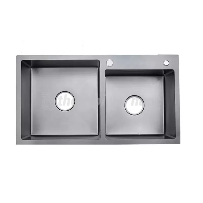 Bồn Rửa Chén Đá Nhập Khẩu Cao Cấp 2 Hộc Draco S3203DG 