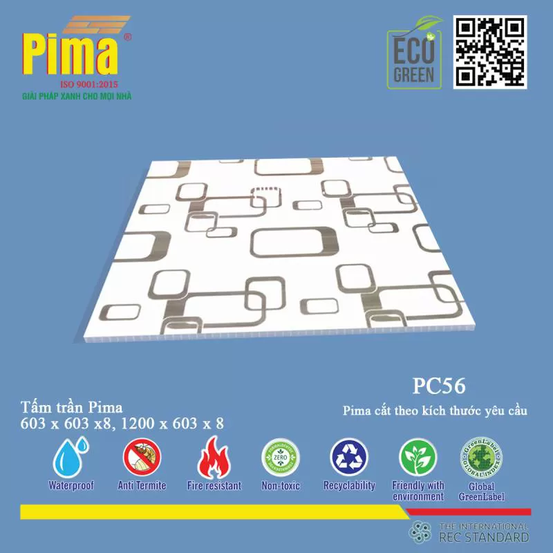 TẤM TRẦN PIMA PC-56 - Công Ty Pima Nhà máy sản xuất tại việt nam