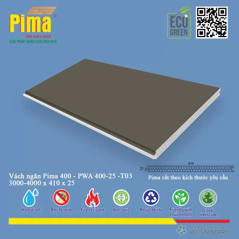 Vách Ngăn Pima PWA- 40025- T03 - Công Ty Pima Nhà máy sản xuất tại việt nam