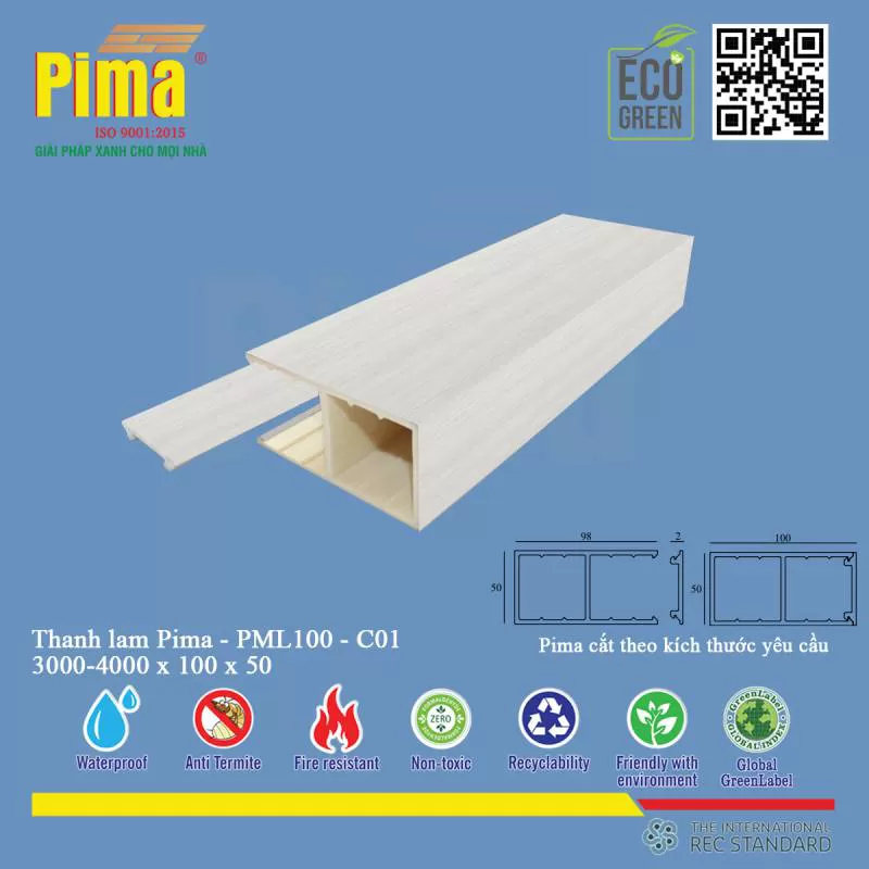 Thanh lam Pima- PML100- C01 - Công Ty Pima Nhà máy sản xuất tại việt nam