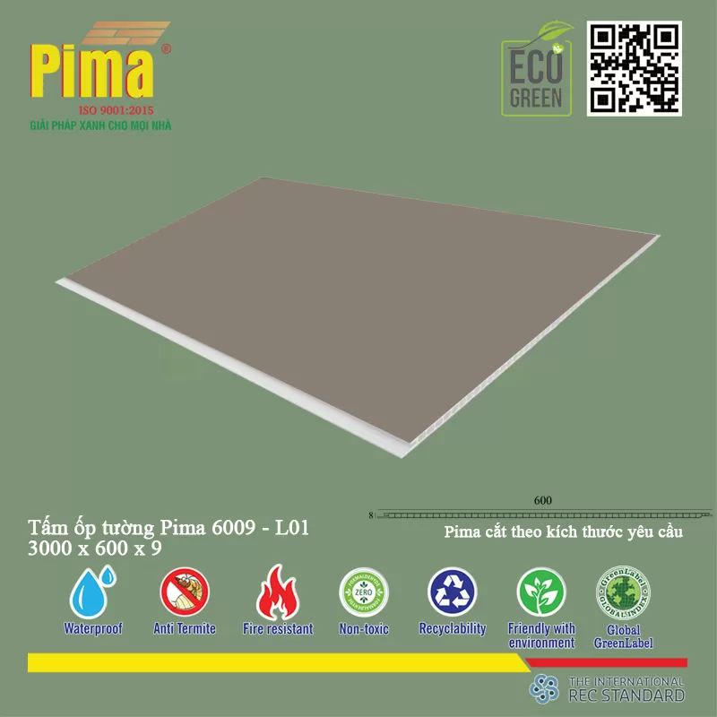 Tấm Ốp Tường Pima 6009-L01 - Công Ty Pima Nhà máy sản xuất tại việt nam