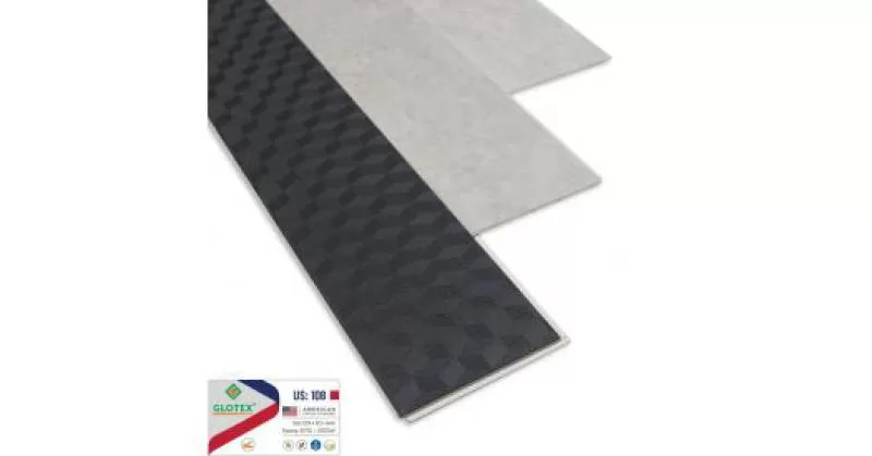 SÀN NHỰA GLOTEX ĐẾ CAO SU US-108