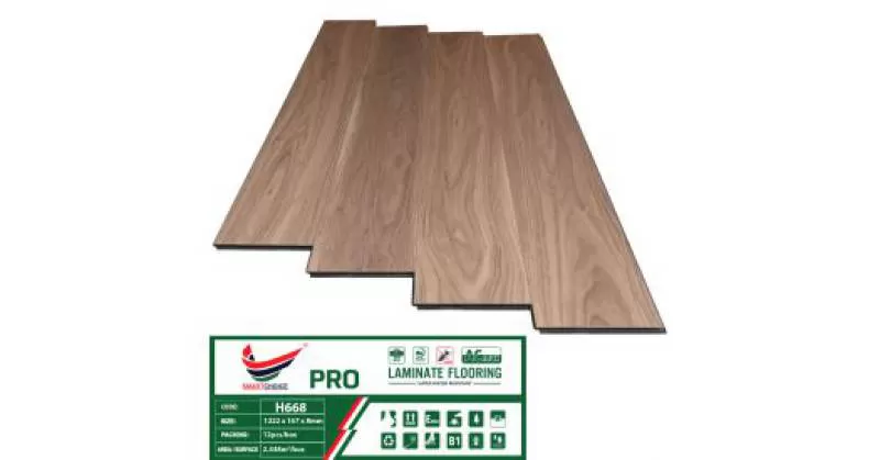 Sàn Gỗ Cốt Xanh Smartchoice PRO 8mm H668