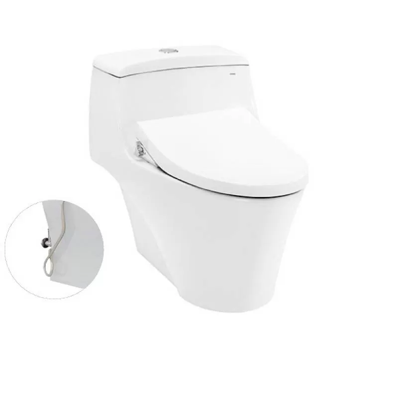 Bồn Cầu TOTO CW823RAE4#W/T53P100VR 1 Khối Nắp Rửa Cơ TCW1211A