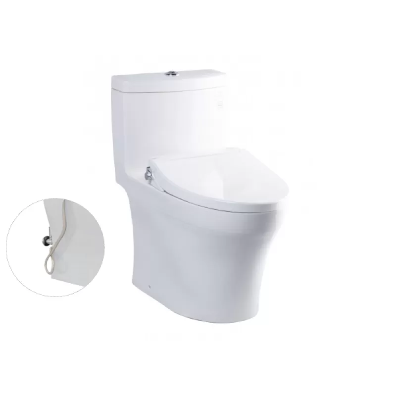 Bồn Cầu TOTO MS889DRE2#XW 1 Khối Nắp Rửa Cơ TCW07S