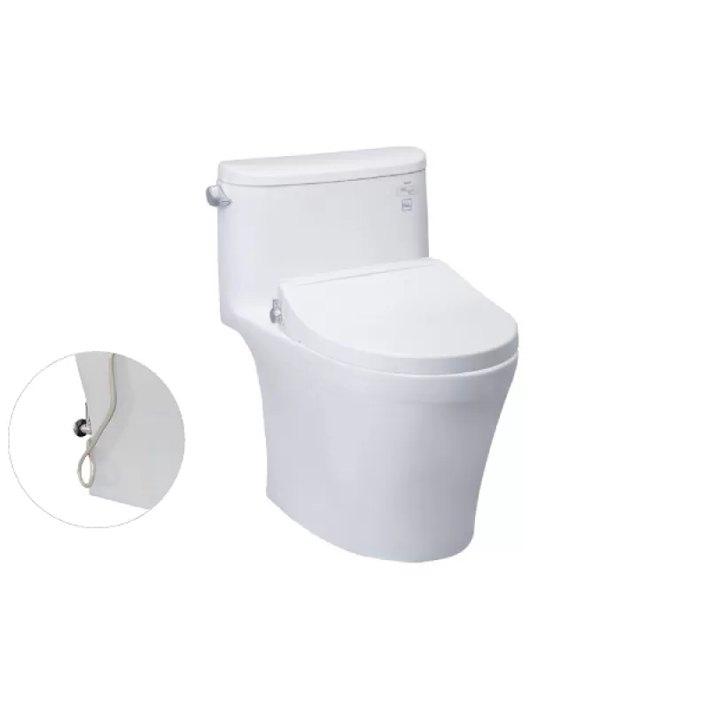 Bồn Cầu TOTO MS887RE2#XW 1 Khối Nắp Rửa Cơ TCW07S