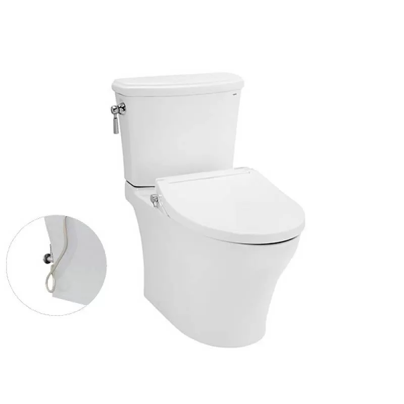 Bồn Cầu TOTO CS986GE2#XW 2 Khối Nắp Rửa Cơ TCW07S