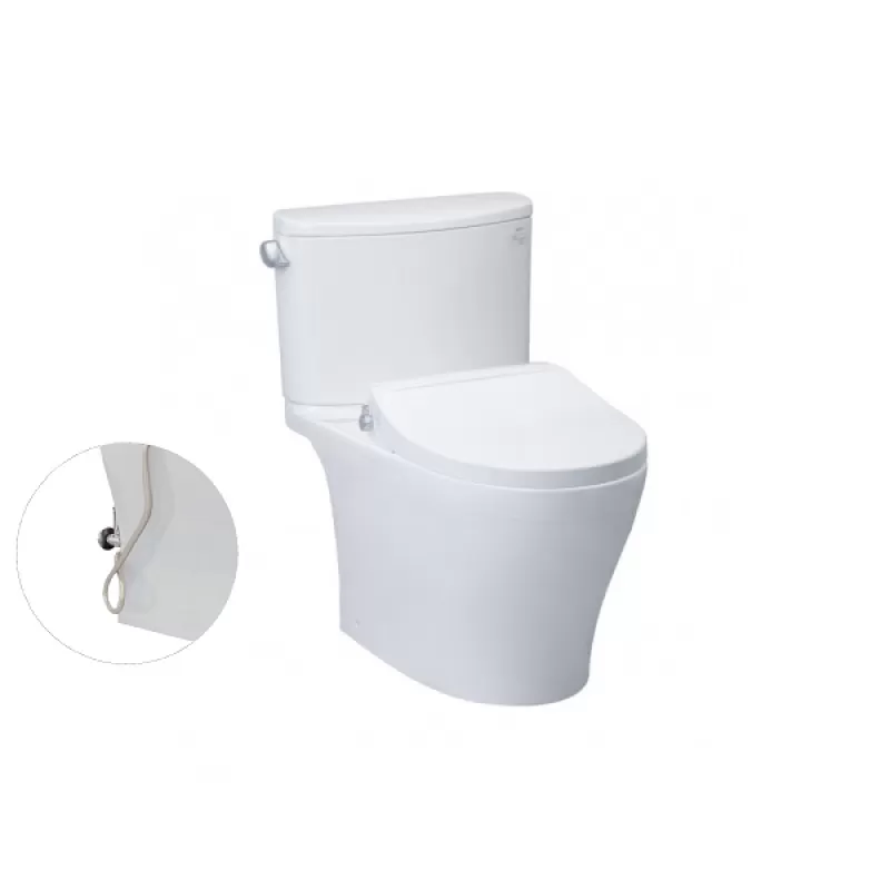 Bồn Cầu TOTO CS767RE2#XW 2 Khối Nắp Rửa Cơ TCW07S