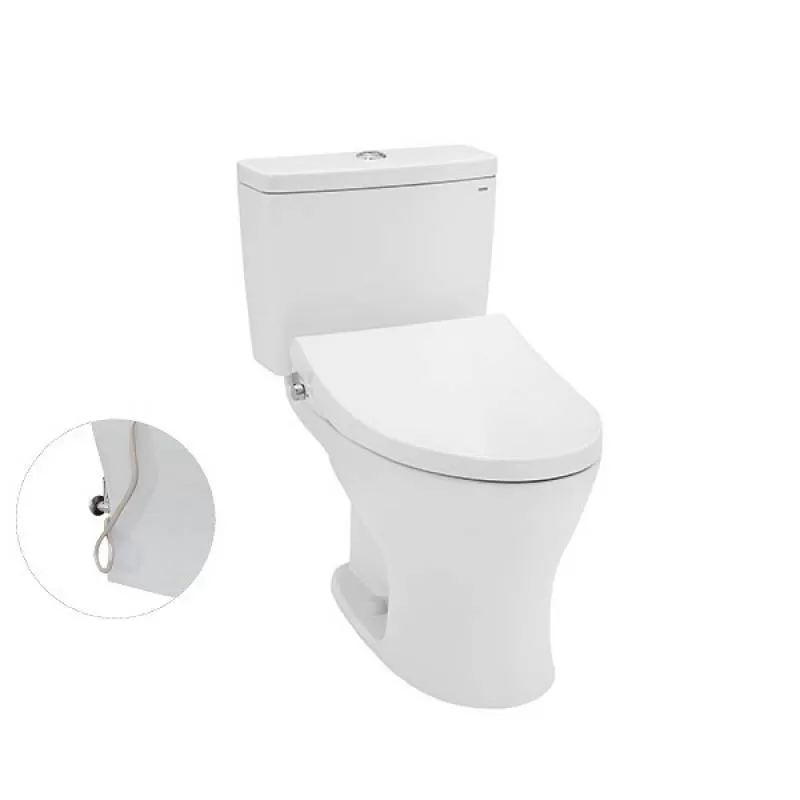 Bồn Cầu TOTO CS735DE4#XW 2 Khối Nắp Rửa Cơ TCW1211A