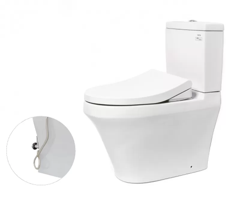 Bồn Cầu TOTO CS945DNE4#XW 2 Khối Nắp Rửa Cơ TCW1211A