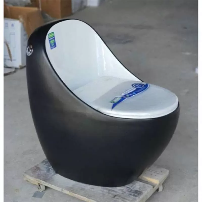 Bồn cầu trái trứng màu đen mẫu mới 171