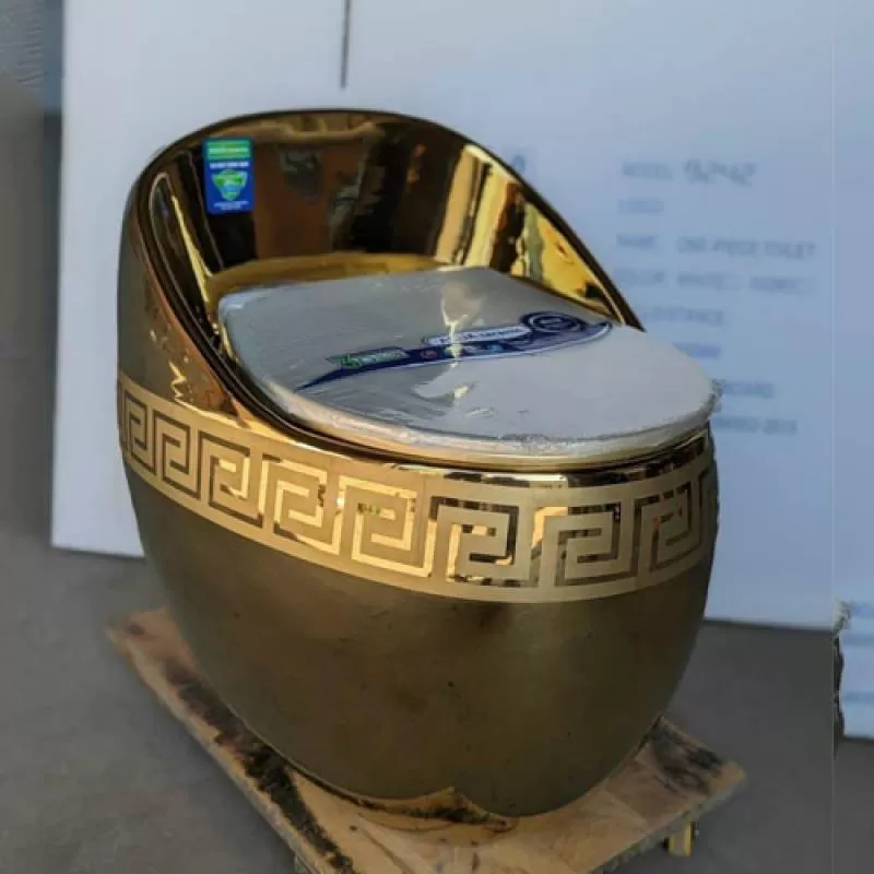 Bồn cầu trứng màu vàng cao cấp 157