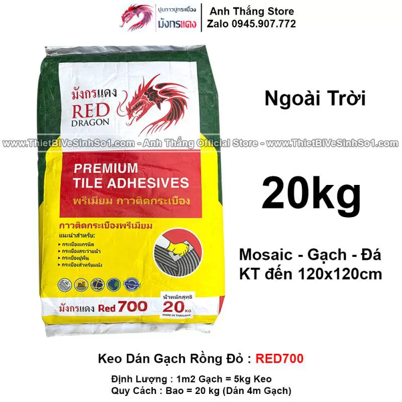 Keo Dán Gạch Rồng Đỏ RED700 