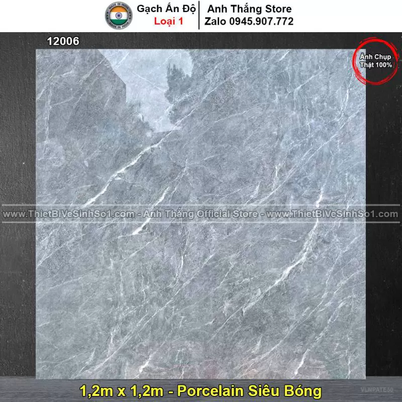 Gạch 1,2m x 1,2m Ấn Độ 12006