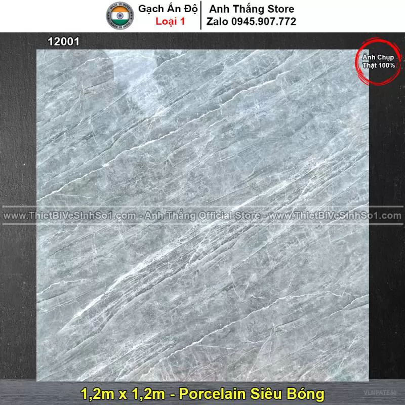 Gạch 1,2m x 1,2m Ấn Độ 12001