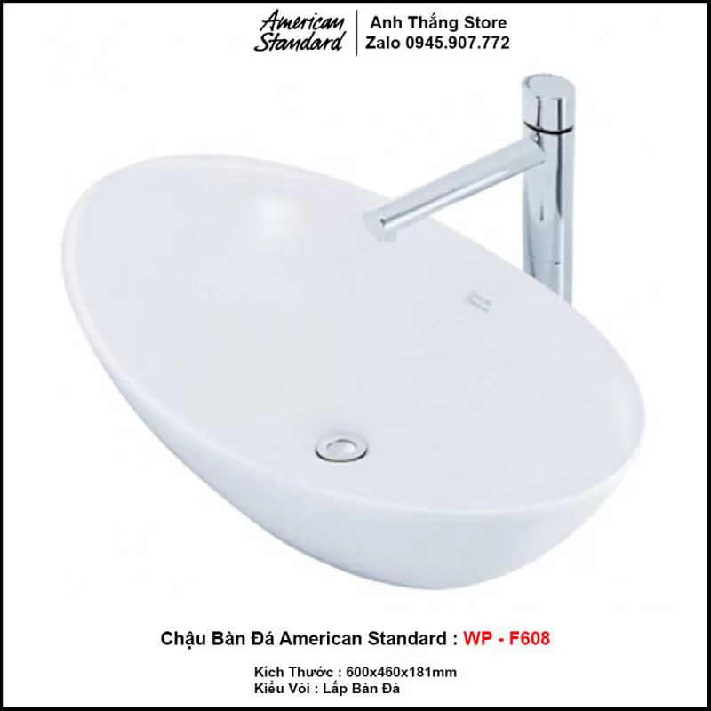 Chậu Rửa Lavabo Bàn Đá American Standard WP-F608 