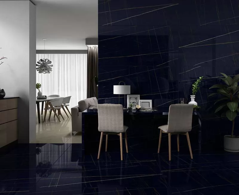 Gạch vân đá marble Black Laurent