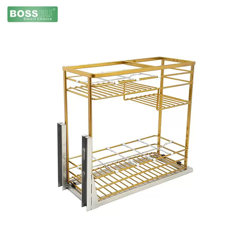 Giá gia vị nan dẹt mạ Nano vàng BS301.125G