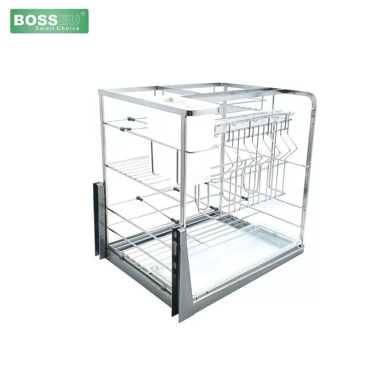 Giá dao thớt inox mạ crom BS400D