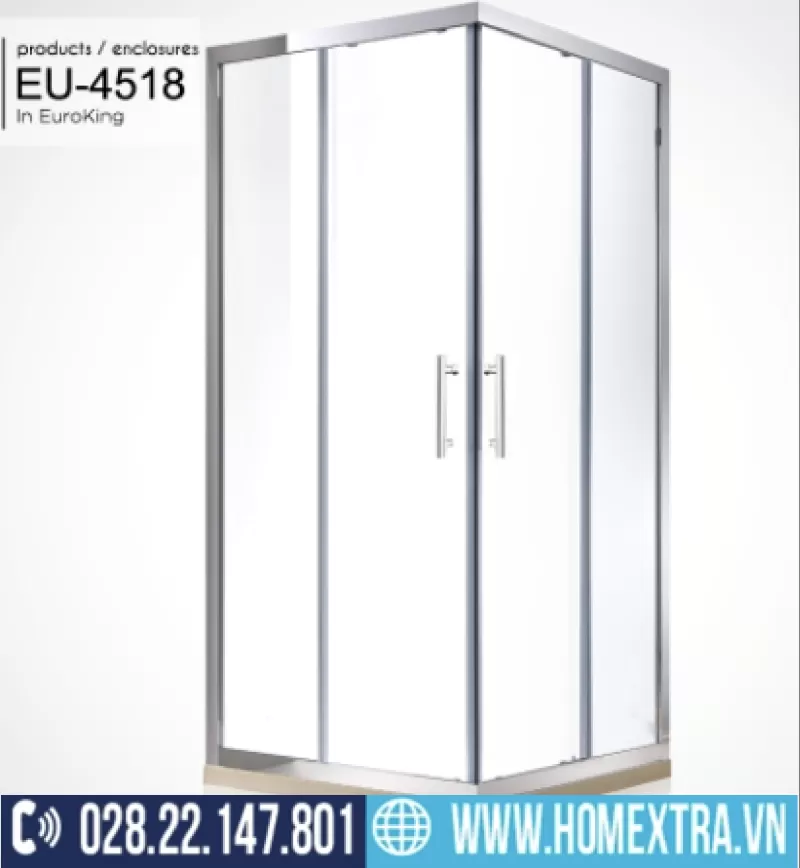 Phòng tắm vách kính Euroking EU-4518