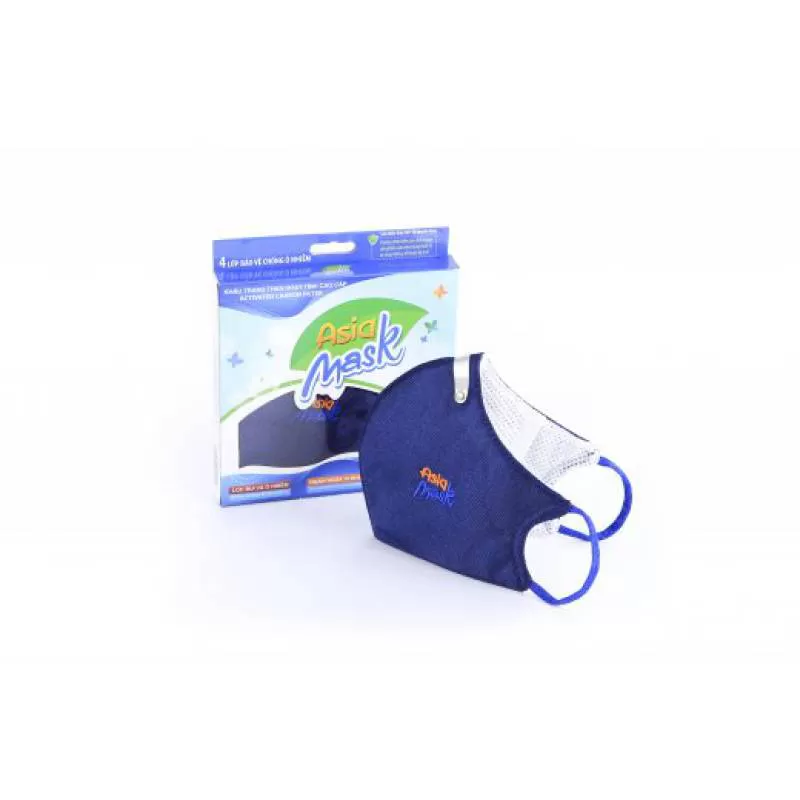 Khẩu trang than hoạt tính ASIAMASK ( Nẹp nhôm ngoài)
