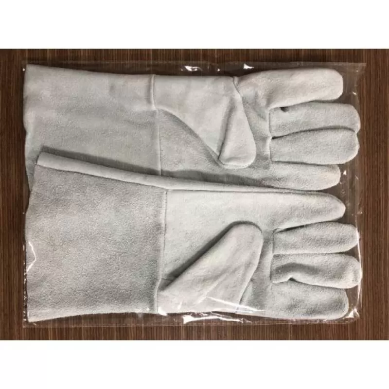 Găng tay da hàn cao cấp 1 lớp màu da 33cm (xuất khẩu)