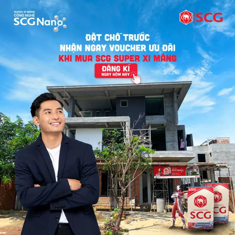 ĐẶT TRƯỚC SCG SUPER XI MĂNG NHẬN VOUCHER MUA SẮM ĐIỆN MÁY, NGAY HÔM NAY! (Chương trình online) 