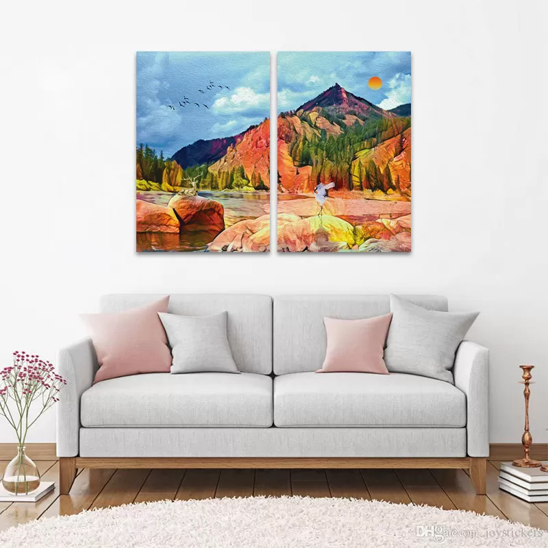 Bộ 2 Tranh Canvas Cao Nguyên Alila 