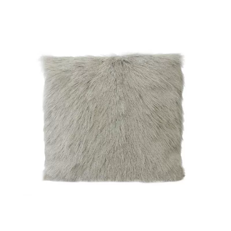GỐI TRANG TRÍ GOAT FUR - LIGHT GREY 